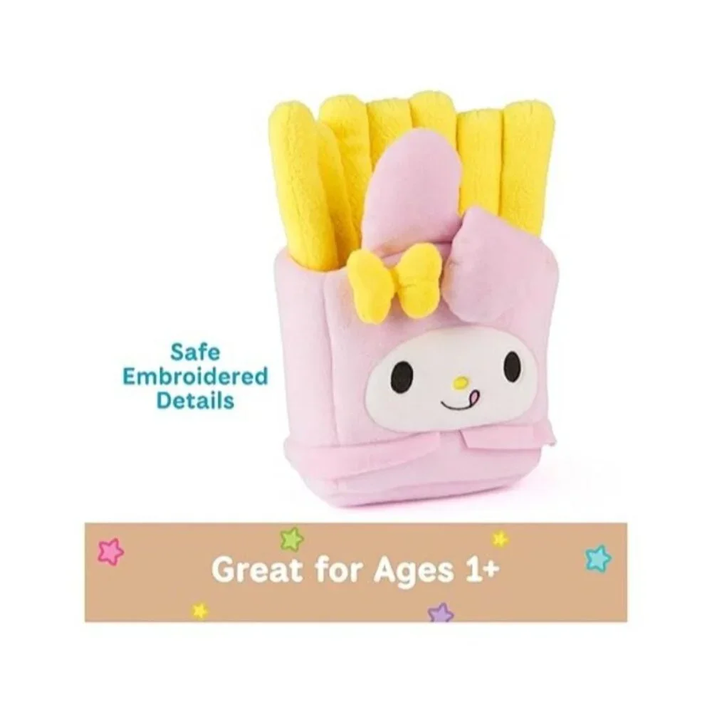 Sanrio My Melody French Fry Plush – NEW in Bag – 6” Kawaii Soft Plush – Fast Foo